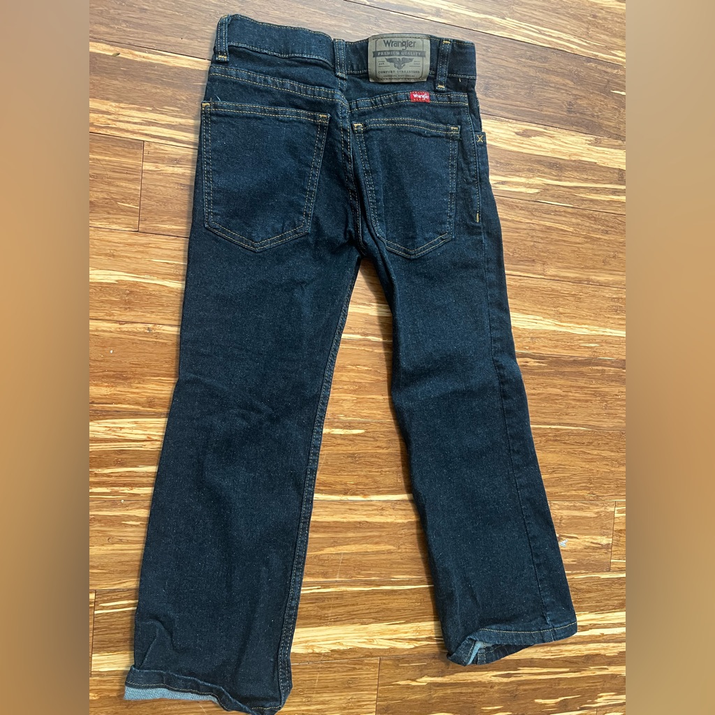 Wrangler Men's Dark Blue Straight Jeans